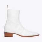 Chelsea Ankle Boots Men   s Pointed Toe Real Leather Zipper High Top Fashion Shoes