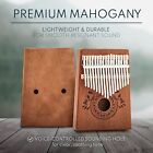 Kalimba 17 Keys Thumb Piano  Light Brown  Mahogany Wood Hand Piano