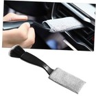 Car Double Head Clean Brush  2 In 1 Duster For Car Clean  Car Interior Black