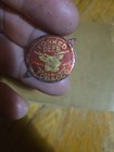 Rare 1900 s-1920 Tin Tobacco Plug Tag   Forked Deer Tobacco With Tines Red   