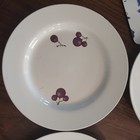 Vintage 2000 Disney Mickey Fruit 9  Lunch Plates  Orange  Grape  Cherry  Lemon