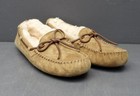 Women Ugg 7 Chestnut Brown Suede Sheepskin Dakota Moccasin Slipper Shoe New 5612