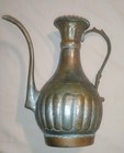 Antique Hand Made Middle Eastern Copper Water Pitcher  Made In Egypt 