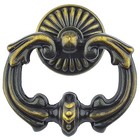 Pack Of Dia 2 5  Large Drop Cabinet Pulls Door Handles Ring 4 Antique Brass