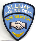 Vintage Ellijay Georgia Police Dept Jacket Patch Friendly City First Responder