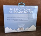 Passport Cover And Luggage Tag Set Blue Clouds Passport Holder