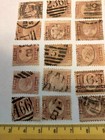Great Britain Qv Used Lot Of 24 Halfpenny Stamps 1858-1870