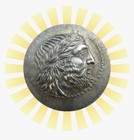 Ancient Holy Land Relic Greek King Silver Coin Specimen Artifact Alexander Great