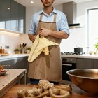 Chef s Prank Aprons For Men With Hidden Penis  One Size  Beige