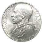 1947 Vatican City 10 Lire Unc Aluminium Coin Km 43 Low Mintage 50k Lettered Edge