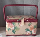Fabric Craft Sewing Basket Box Rectangular Fabric Covered  Storage Box   w-s