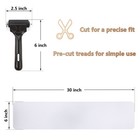 6 x30  Stair Treads Non-slip Strips Indoors Clear Safety Anti Slip Step Grip Tap