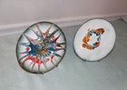 Vintage Signed Lander Enamel On Copper Trinket Dish X 2