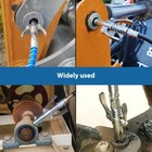 Grease Gun Coupler Double Handle High Pressure Quick Release Lock Oil Nozzles