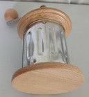 Vtg Coffee Grinder Zassenhaus  Hand Mill French Beechwood Single Serve Stainless