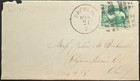 Oberlin Oh Large Fancy Gridded Square Crossroads Cancel C1870s-80s Lorain County