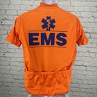 Primal Orange Ems Short Sleeve Full Zipped Cycling Jersey Pockets Size Medium M