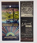 2 1940s Hollywood Bowl Matchbook Covers California