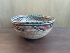 Vintage Woven Hausa Large Coil Basket Ethnic Boho Tribal African Handmade