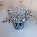 Crystal Tiara Pageants Wedding Bride Rhinestone Crown Queen Bridal Hair Headband
