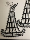 Lot 2 Bare Holiday Hat 15 5  Wreath Frame Door Hanger Christmas Thanksgiving New