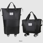 New Expandable Rolling Duffle Bag Wheeled Luggage Foldable Suitcase Three Forms 