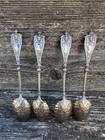 4 Antique German 800 Silver Spoons