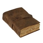 Handmade Leather Journal Vintage Diary   200 Pages Unlined Travel Notebook