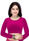 Velvet Blouse Stretchable Long Sleeves Handmade Sari Blouse Ethnic Tunic Top