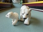 Schleich 14357 Walking Polar Bear   14358 Cub Baby Figure Retired Arctic 2005