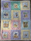 Disney Winnie The Pooh Multicolor Patchwork Crib Quilt Quilted Nursery