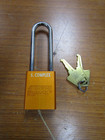     4  New American Lock Heavy Duty Lockout Padlock A1107kaorjzt1 Lot Of 4 W  Keys