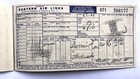 1950s Eastern Airlines Constellation Used Ticket - Detroit To Jacksonville