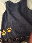 Sara Lynn Togs Girls 12-18m Blue Denim Lsu Overall Dress Sleeveless