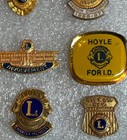 Vintage Lot Of Lions Club Belt Buckle Lapel Buttons Pins Awards And Tie Tacks