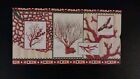 10 x5  Punch Studios Decorative Storage Keepsake Red Box Coral Compartments