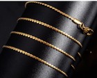 Silver Stainless Steel Thin S Chain Necklace  14-24 In Length  0 8 Mm Width