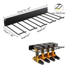 Heavy Duty Power Tool Organizer Drill 1-layer Holder 16  Wall Mount Storage Rack