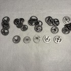 Nicky Epstein Lot Of 25 Pewter Dove  Crown  Hummingbird  Rooster  Buttons 1    Nos