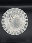 Vintage Arthur Armour Hammered Aluminum Tray Butterfly And Dogwood Design