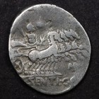 Roman Republic  L Sentius Silver Denarius Jupiter Quadriga