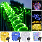Us Solar Led Rope Tube Fairy String Lights Strip Waterproof Outdoor Garden Patio
