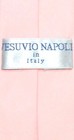 Vesuvio Napoli Boys Clip-on Necktie Solid Pink Color Youth Neck Tie