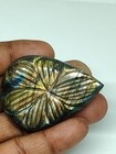Genuine 165 Cts Natural Carved Labradorite Gemstone Handmade Design For Jewelry