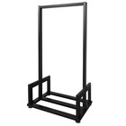 For Home Fireplace Decoration Heavy Duty Black Firewood Log Rack