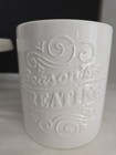 Hallmark White Snowflake Cake Plate Stand   Cookie Jat Holiday Decor 9 5 d   5t