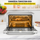 Vevor Countertop Convection Oven Commercial Toaster Baker Stainless 43qt 120v