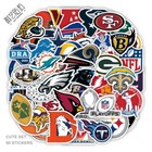 50 Pcs Complete 32 Nfl Teams Logo Decal Vinyl Stickers Set Skateboard laptop