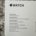 Apple Watch Sport Band Black 42mm S m Genuine Oem New Sealed Stainless Steel Pin