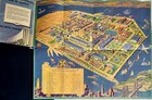 Vtg 1939 Golden Gate Exposition Official Guide Book W  Fold-out Map Art Deco Vg